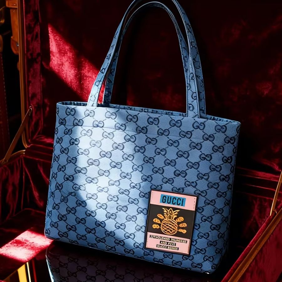 GUCCI bag Womens Canvas Tote B - Tote Bag Beach ulasan dan harga