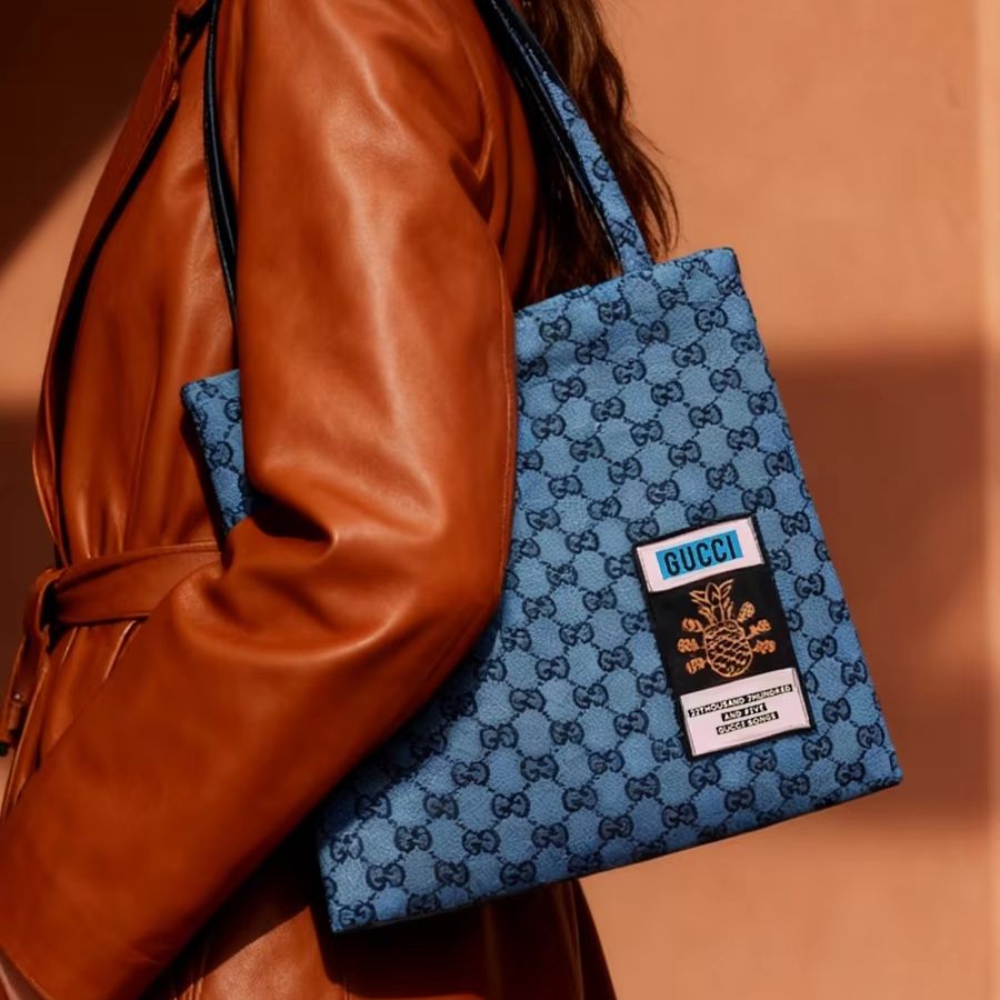 GUCCI bag Womens Canvas Tote B - Tote Bag Beach ulasan dan harga